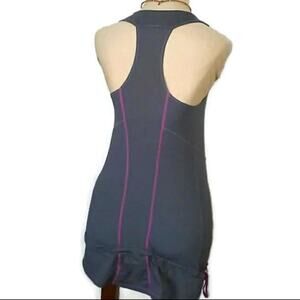 Lululemon Racer back Tank Racerback Size 4 Gray Long Yoga Run Gym Workout Rare